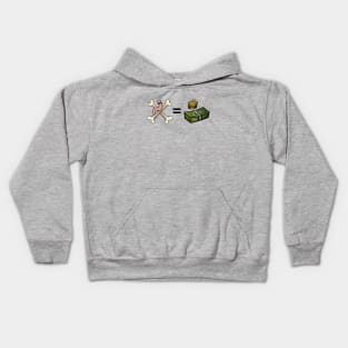 The bones are their money...and so are their worms! Kids Hoodie